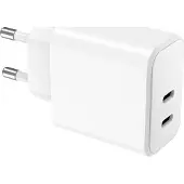 Wow , dubbele USB-C oplader 40W (20W + 20W) met Power Delivery, wit
