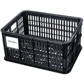 Basil fietskrat MIK S, 17.5L, gerecycled kunststof, zwart -