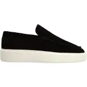Manfield Zwarte suède loafers | Maat 44