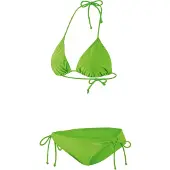 Beco triangelbikini dames polyamide/elastaan neongroen