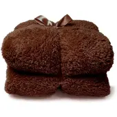 Unique living Plaid Teddy Donkerbruin 150 X 200 Cm