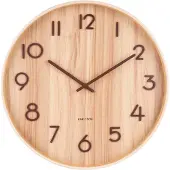 Karlsson Wandklok Pure Naturel D 40 H 4,5 Cm
