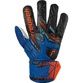 Reusch Sporthandschoenen 'Attrakt Solid Junior' donkerblauw / oranje
