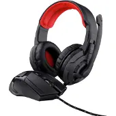 Trust GXT 785 Ravius Hoofdtelefoon Bedrade Hoofdband Gaming Zwart (Bedraad), Gaming headset, Rood, Zwart