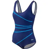 Beco badpak - D-cup - Powermesh - Blauw- maat 40