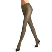 Falke Pure Matt eenkleurig materiaal ondoorzichtig 50 DEN panty dames bruin - maat S