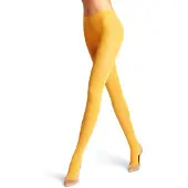 Falke Pure Matt eenkleurig materiaal ondoorzichtig 50 DEN panty dames geel - maat XL