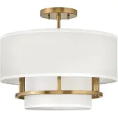 HINKLEY LED Hanglamp Graham | 3X E14 Max 40W | Dimbaar | Lacquered Brass