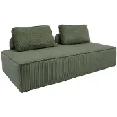 Sweeek Fauteuil in corduroy 2 zitplaatsen Groen