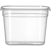 Hendi GN-container 1/4 – Polypropyleen – 5,5L – Temperatuurbestendig – Transparant – 265x162x200 mm
