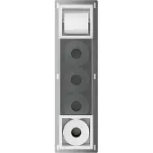 Guido Gusto Inbouw toiletrolhouder-reserverolhouder mat wit zonder klep