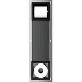 Guido Gusto Inbouw toiletrolhouder-reserverolhouder mat zwart zonder klep