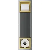 Guido Gusto Inbouw toiletrolhouder-reserverolhouder mat goud zonder klep