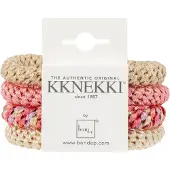 Kknekki Elastische Haarband - 4-pack - Pink Glitter - - OneSize - Haaraccessoires