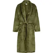 Good Morning Badjas Flanel Fleece Uni - olive green - XS/S