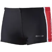Beco zwemboxer jongens polyamide/elastaan zwart/rood