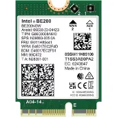 Intel Wi-Fi 7 BE200 Intern WLAN / Bluetooth 5800 Mbit/s