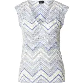 s.Oliver Black Label Gebreide top lichtblauw / lichtgeel / offwhite