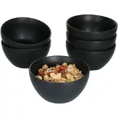 MamboCat Set van 6 graankommen Leopard Lampart Nero zwart