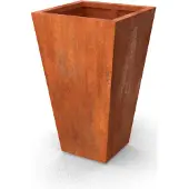 Geroba Vaso vaasvormige plantenbakken Cortenstaal 600 x 600 x 1000 mm