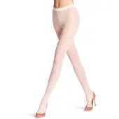 Falke Mystical Wave gedessineerd materiaal transparent 20 DEN panty dames wit - maat M-L