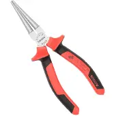HAUPA VDE geïsoleerde Rondbektang 160 mm - 1000V - Ronde, smalle bekken - IEC 60900:2012-norm - Oliegehard C45-staal - Ergonomische 2-componenten handgrepen met opgestoken isolatiehulzen