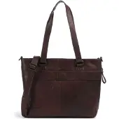 Spikes & Sparrow Leren Shopper - 13.3 inch - Lavendar - Donkerbruin