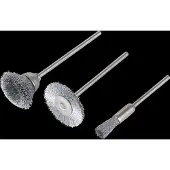 Wolfcraft - Set mini-staaldraadborstels, 3-dlg. - 2114000