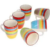 MamboCat Set van 6 koffiemokken Ibiza Rainbow Summer - 24326544