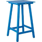Beliani ADIRONDACK - Statafel-Blauw-Synthetisch materiaal