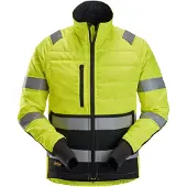 Snickers 8134 AllroundWork High-Vis Licht Gewatteerd Jack Klasse 2 High-Vis Geel/Zwart maat M heren