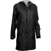 Ralka Regenjas Women Mizzle Zwart Wit-Maat 38