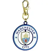 Carat Shop - Manchester City Voetbal Club Logo Draaiende Sleutelhanger