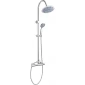 Invena Gracja Slim Doucheset met Thermostatische Kraan - Chroom