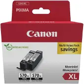 Canon PG-570XL inktcartridge zwart 2 stuks (origineel)