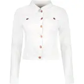 Cars Jeans Marilyn Garm.dyed White Maat: L | Spijkerjassen Outlet | Dames | Wit