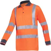 SIOEN Olgiata 3883a2mv1 Poloshirt Signalisatie Lange Mouw Regular Fit | Maat: XL