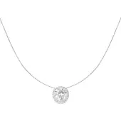 Yehwang Zilveren ketting met steentje