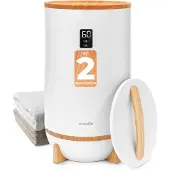 SereneLife Handdoek verwarmer – Elektrische Towel warmer met Geurfunctie – Automatische Uitschakeling – Bamboo