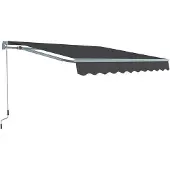 Garden Point Grijze terraszonwering 395 x 300 cm