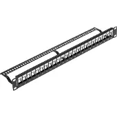 Lanberg PPKS-1024-B Patchpanel Blank 24-Port 1U für Keystone schwarz