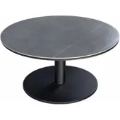 Yoi Bijzettafel Millor Black Slate Ø80 x 40 cm