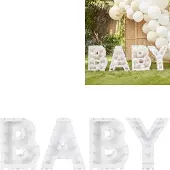 Ginger Ray Standaard met letters BABY - mozaïek frame