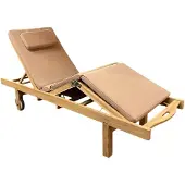 WGXL Collection Ligbed Teakhout Arrie deluxe inclusief wielen - Teakhout -