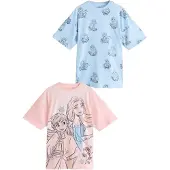 Next Nachthemd 'Frozen' lichtblauw / rosa / zwart