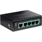 Trendnet TI-B541 5-Poorts DIN-Rail Switch, PoE++ gevoed met PoE Pass-Through