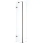 Maxaro Diamond Inloopdouche | 40 cm Rvs Helder glas Vaste wand met zijwand
