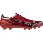 Mizuno Alpha II Elite Gras Voetbalschoenen (FG) Rood Zwart Zilver