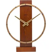 Nextime - 5226BR - Wandklok - 34x27cm - braun - Carl