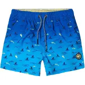 KOROSHI Zwemshorts blauw / azuur / wit